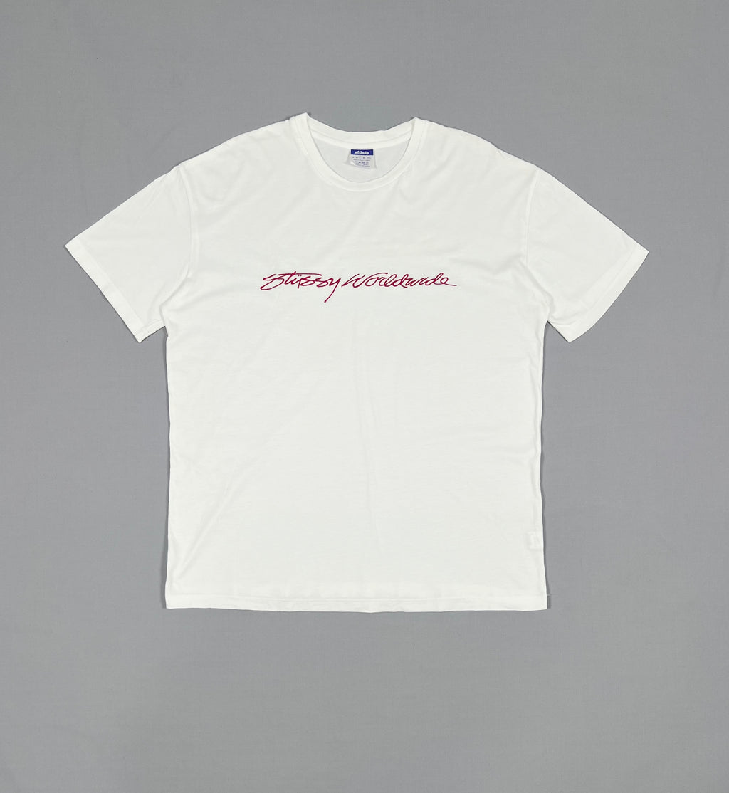 STÜSSY WORLDWIDE SCRIPT LOGO TEE